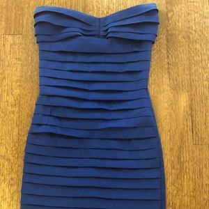 Blue pleated mini dress- teen